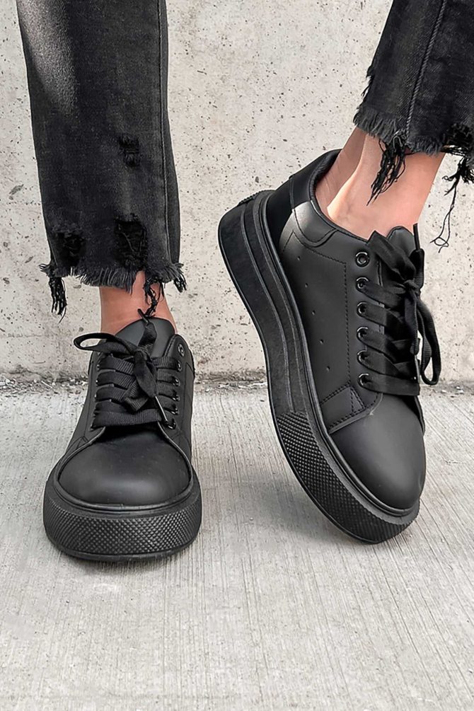 Doorbuster Just Playin' Around Platform Sneakers (Black) ?? NanaMacs - Image 2
