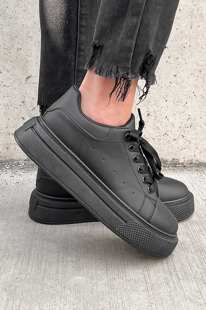 Doorbuster Just Playin' Around Platform Sneakers (Black) ?? NanaMacs - Image 3