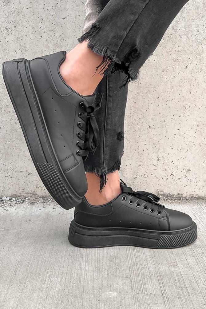 Doorbuster Just Playin' Around Platform Sneakers (Black) ?? NanaMacs - Image 4