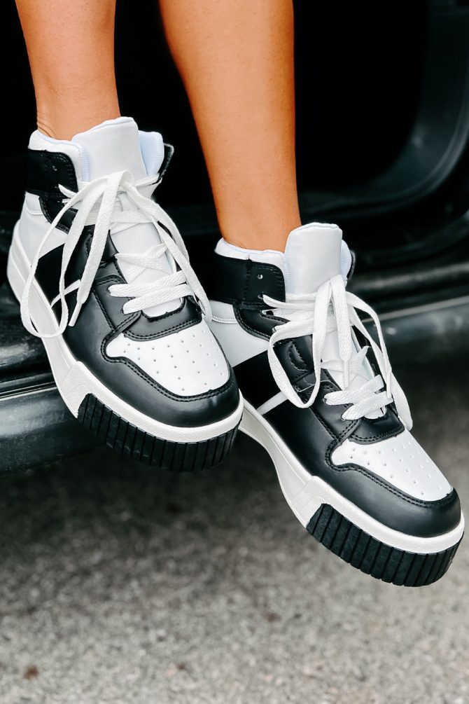 Matina High Top Sneakers (Black/White) ?? NanaMacs - Image 2