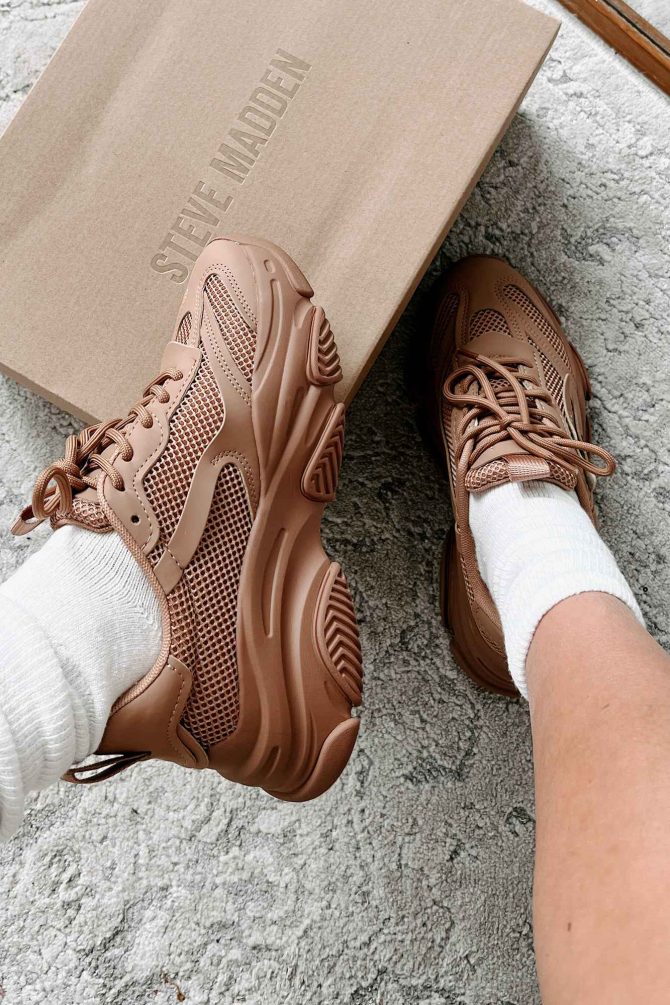In My Possession Steve Madden Chunky Dad Sneakers (Almond) ?? NanaMacs