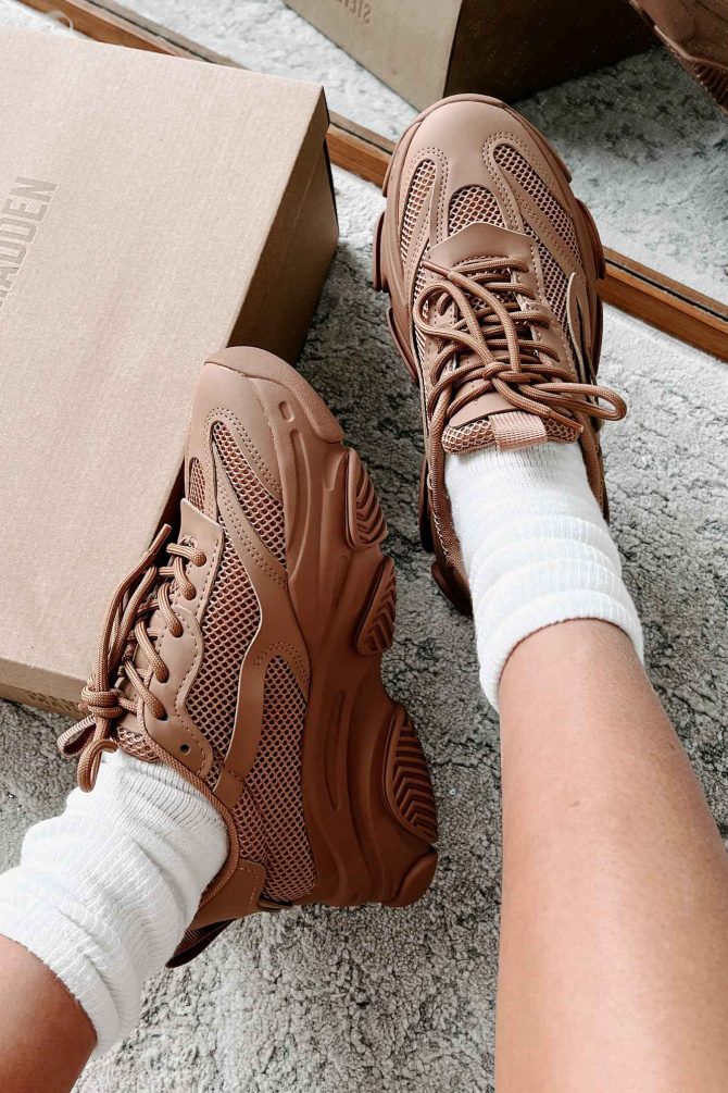 In My Possession Steve Madden Chunky Dad Sneakers (Almond) ?? NanaMacs - Image 4