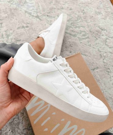 Old Friends Faux Leather Sneakers (White) ?? NanaMacs