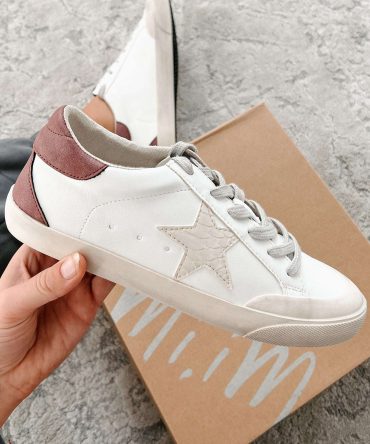 My New Found Love Faux Leather Sneakers (White Multi) ?? NanaMacs