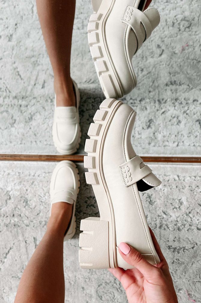 Be My Keeper Chunky Lug Sole Loafer (Ivory) ?? NanaMacs - Image 2