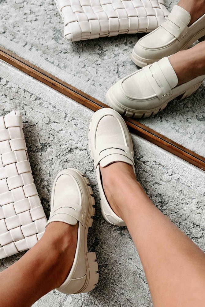 Be My Keeper Chunky Lug Sole Loafer (Ivory) ?? NanaMacs - Image 3