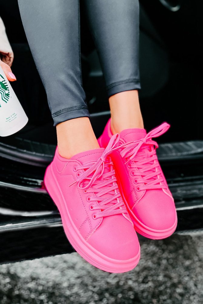 Sidewalk Strut Platform Sneaker (Hot Pink) ?? NanaMacs - Image 3