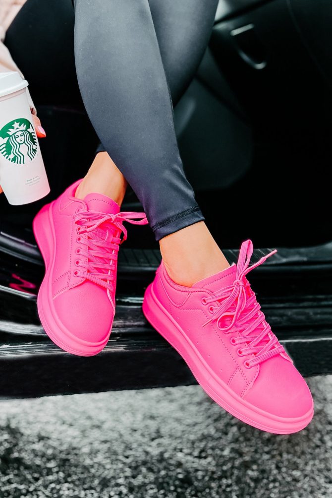 Sidewalk Strut Platform Sneaker (Hot Pink) ?? NanaMacs
