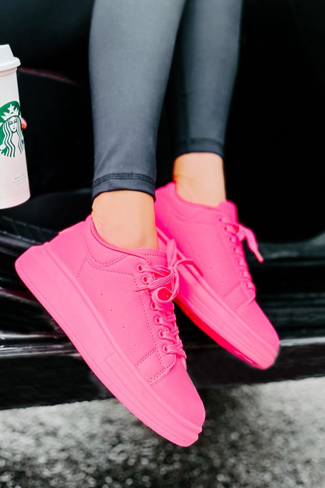 Sidewalk Strut Platform Sneaker (Hot Pink) ?? NanaMacs - Image 4