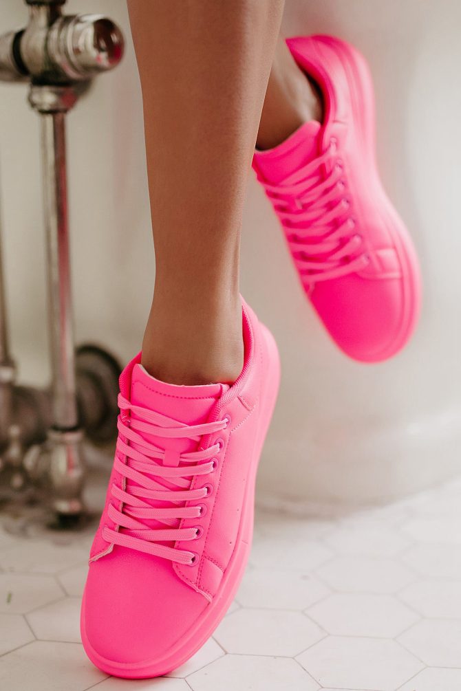 Sidewalk Strut Platform Sneaker (Hot Pink) ?? NanaMacs - Image 2